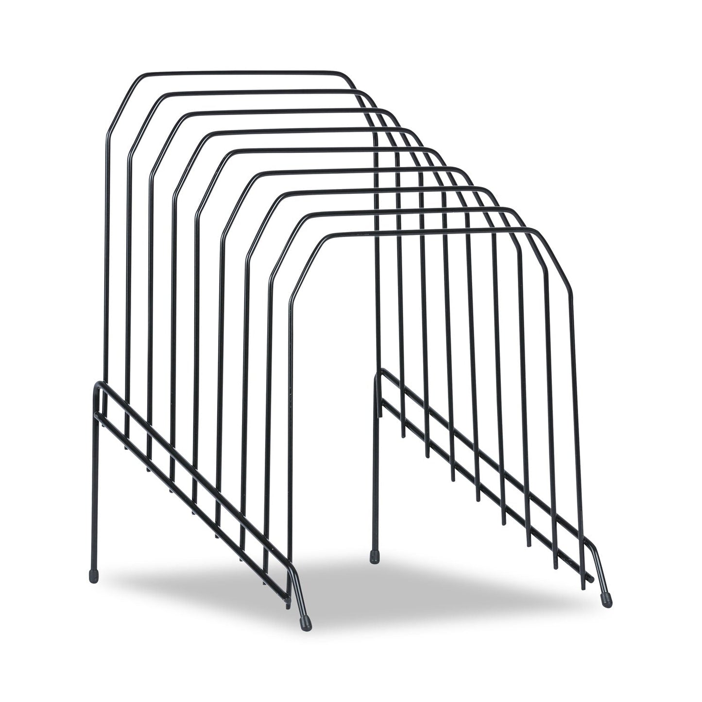 Universal® Wire Tiered File Sorter, 8 Sections, Letter To Legal Size Files, 8" X 10.5" X 12.5", Black