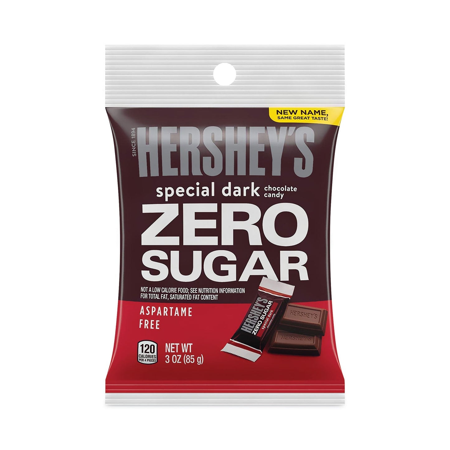 Hershey®'s Miniatures Special Dark Sugar-Free Chocolate, 3 oz Bag, 12 Bags/Carton