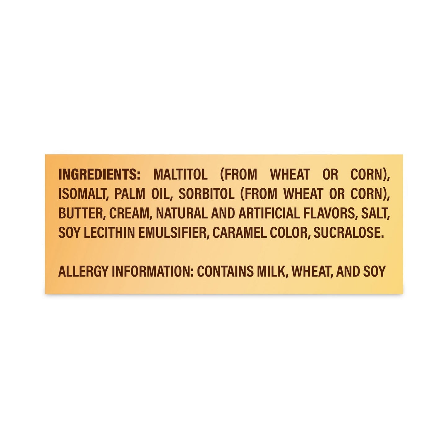 Werther's® Original® Sugar Free Chewy Caramel Candy, 1.46 oz Bag, 12 Bags/Carton