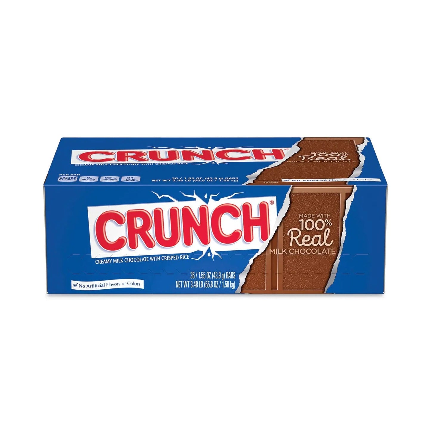 Nestlé® Crunch Bar, Individually Wrapped, 1.55 oz, 36/Carton