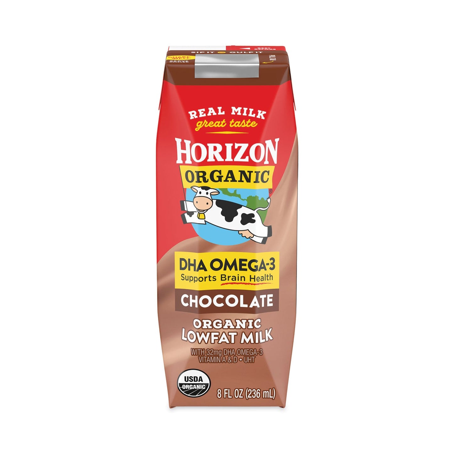 Horizon Organic Low Fat Milk, Chocolate, 8 oz, 18/Carton