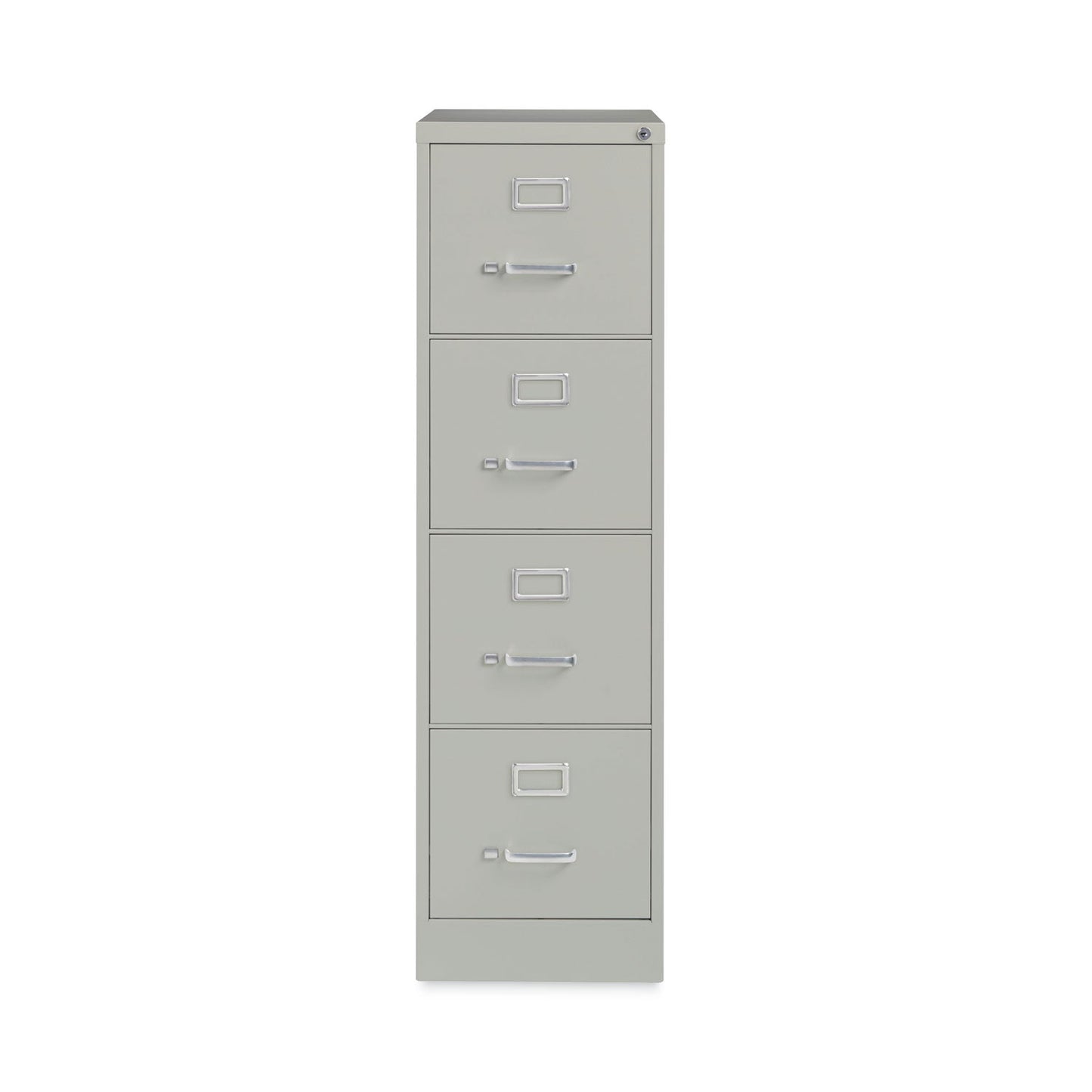 Alera® Four-Drawer Economy Vertical File, Letter-Size File Drawers, 15" x 22" x 52", Light Gray