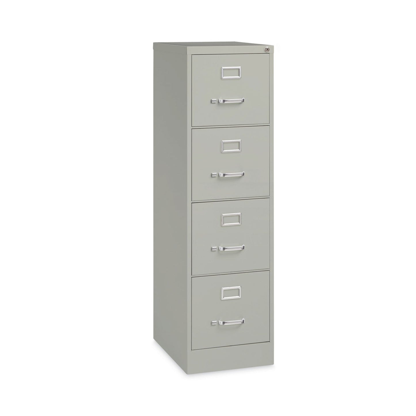 Alera® Four-Drawer Economy Vertical File, Letter-Size File Drawers, 15" x 22" x 52", Light Gray