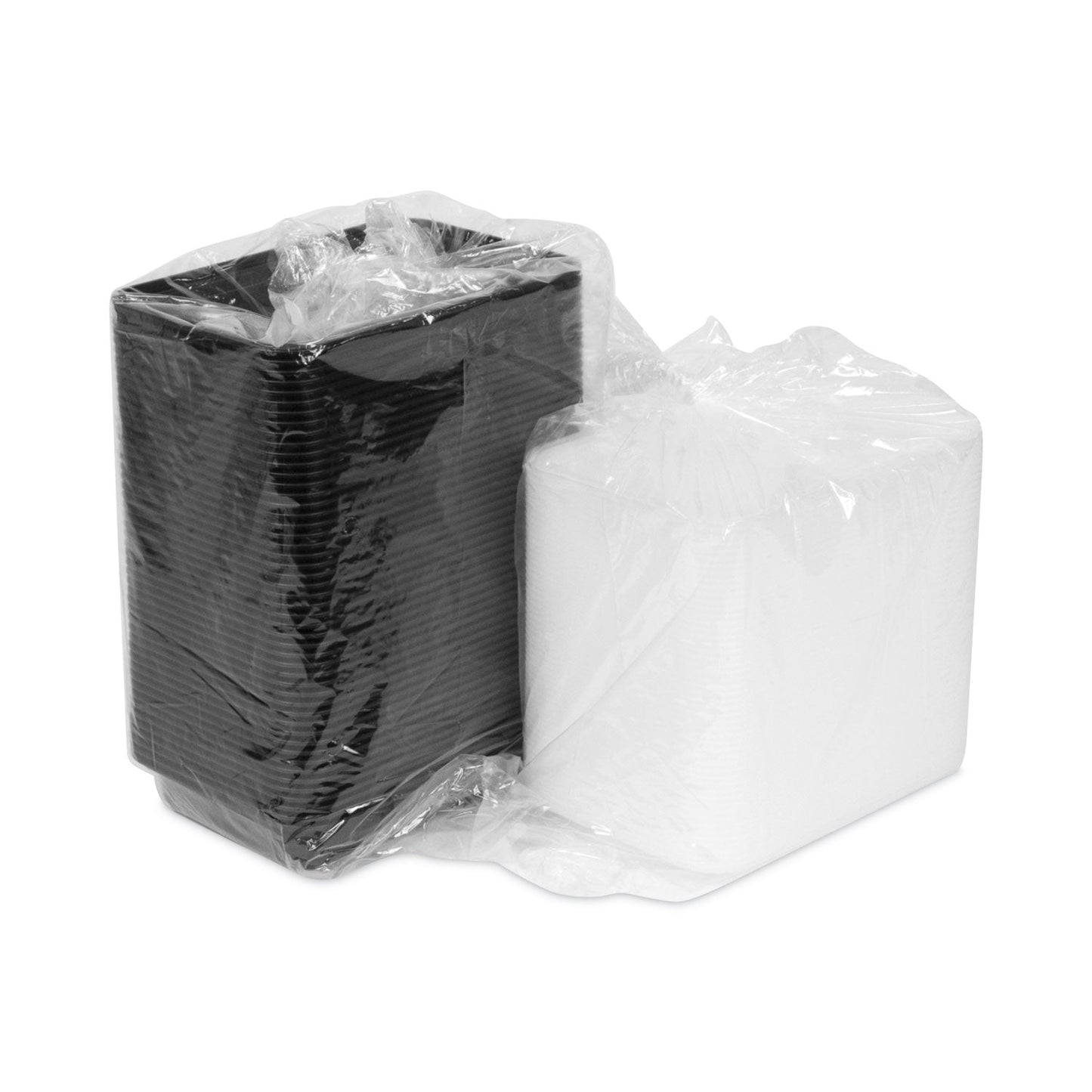 Pactiv Evergreen Newspring VERSAtainer Microwavable Containers, 16 oz, 5 x 7.25 x 1.5, Black/Clear, Plastic, 150/Carton