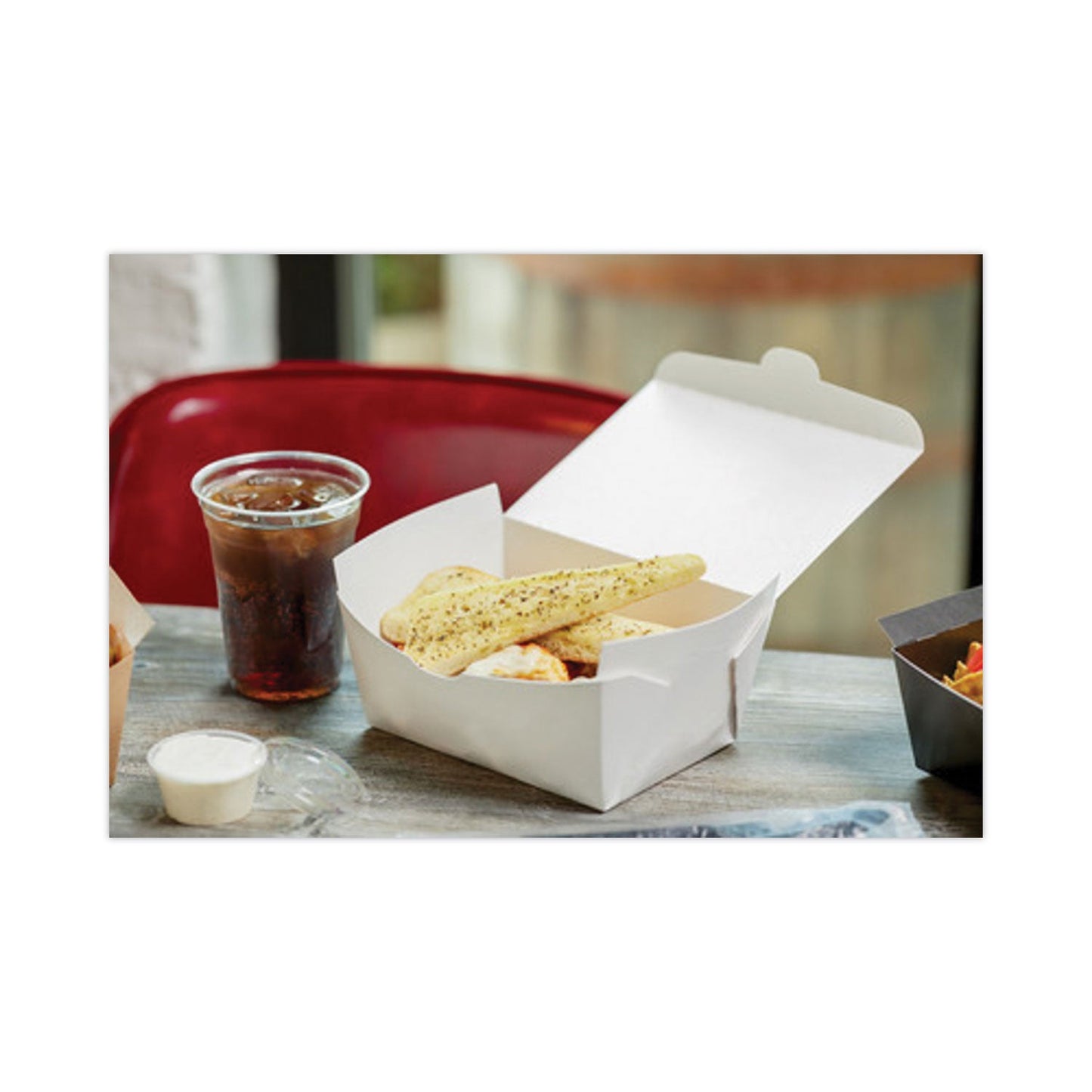 Pactiv Evergreen Earthchoice Onebox Paper Box, 66 Oz, 6.5 X 4.5 X 3.25, White, 160/carton