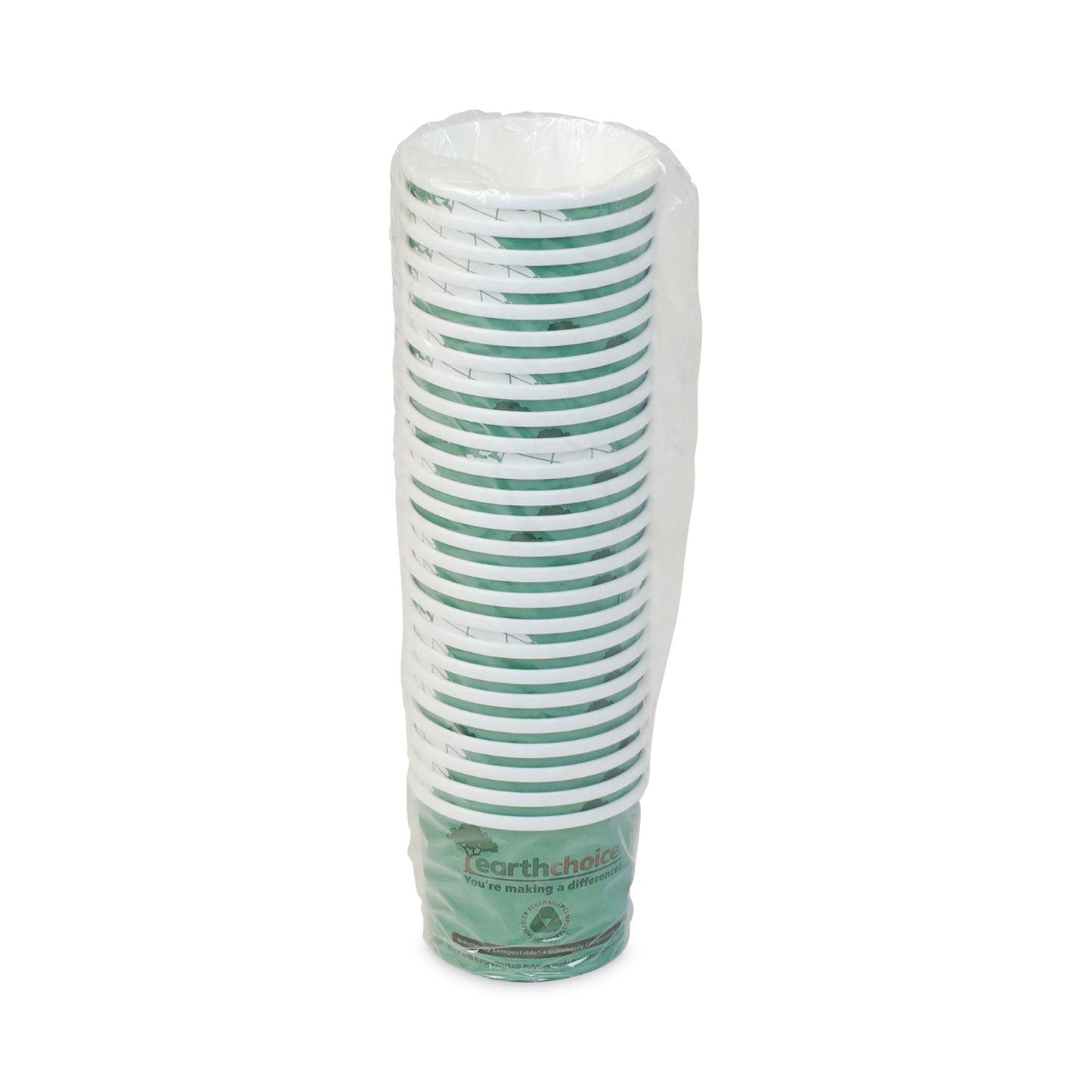 Pactiv Evergreen EarthChoice Compostable Soup Cup, Medium, 12 oz, 3.63" Diameter x 3.63" h, Teal, Paper, 500/Carton