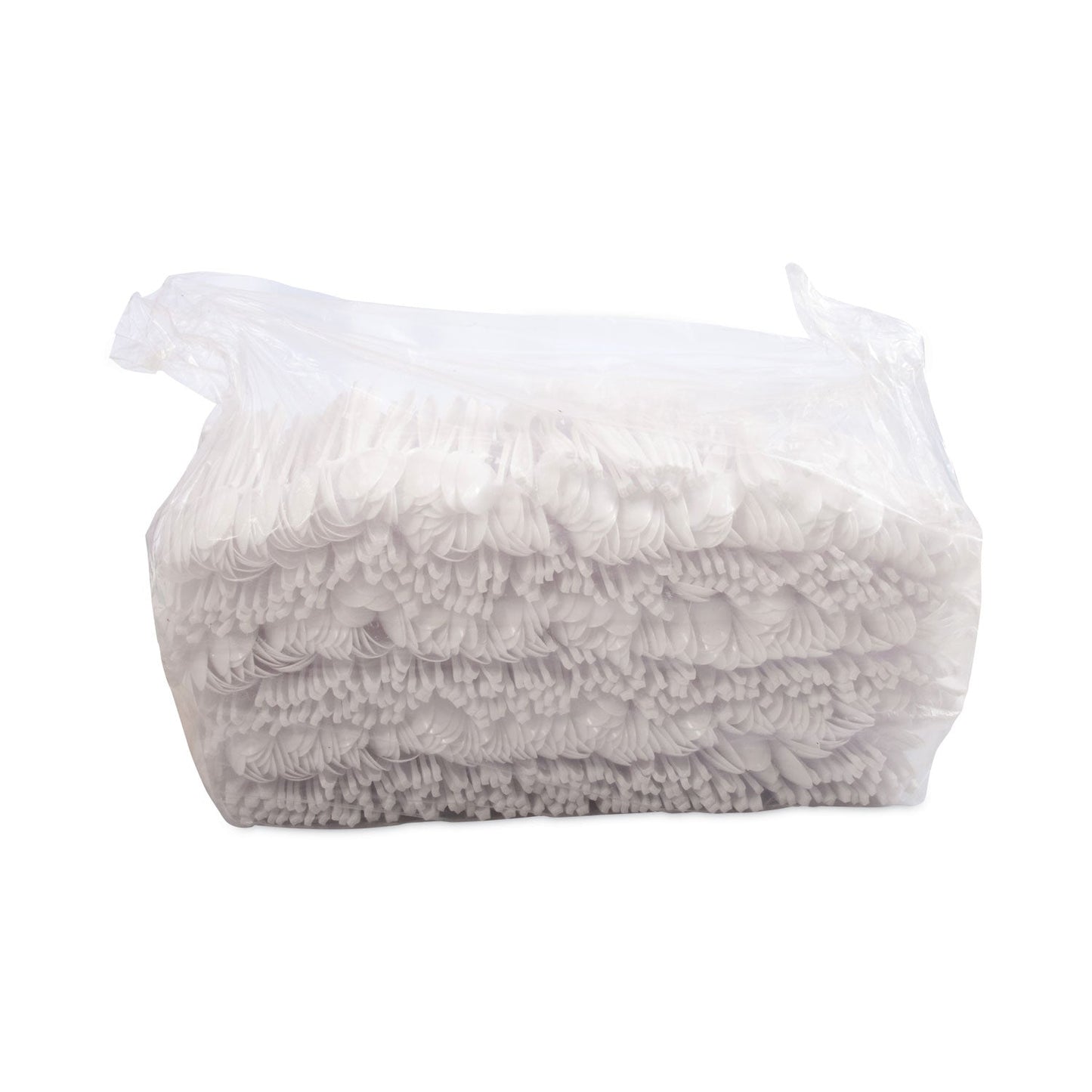SOLO® Impress Heavyweight Full-Length Polystyrene Cutlery, Spoon, Plastic, White, 1,000/Carton