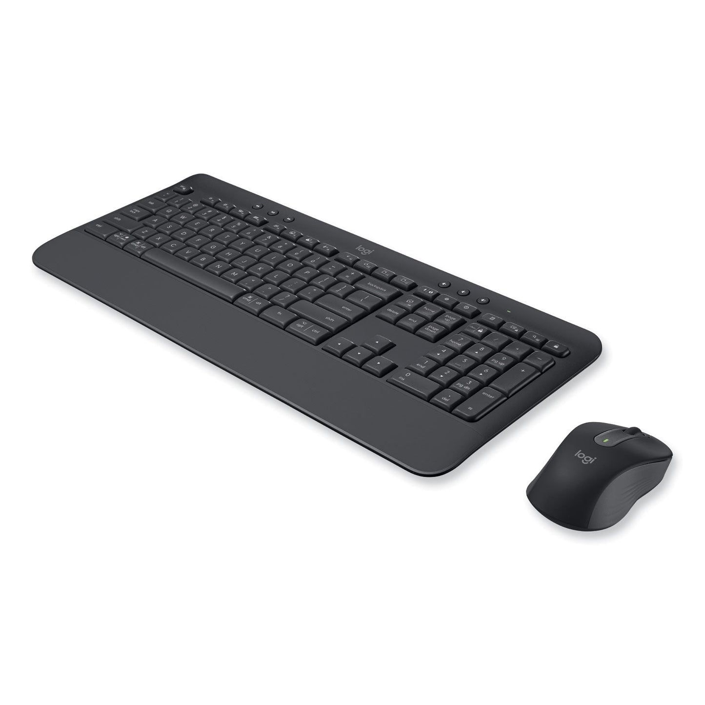 Logitech® Signature MK650 Wireless Keyboard and Mouse Combo for Business, 2.4 GHz Frequency/32 ft Wireless Range, Graphite