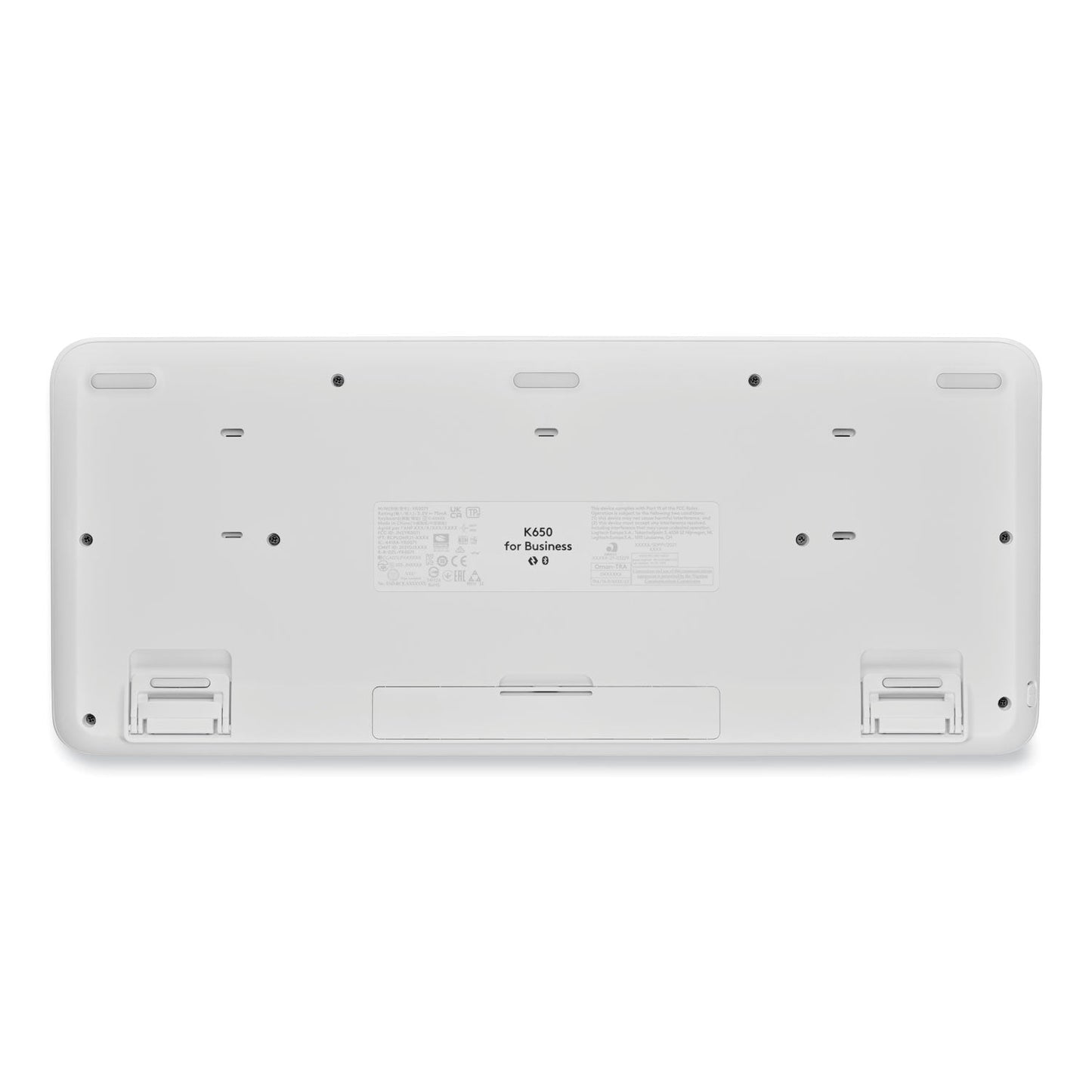 Logitech® Signature MK650 Wireless Keyboard and Mouse Combo for Business, 2.4 GHz Frequency/32 ft Wireless Range, Off White
