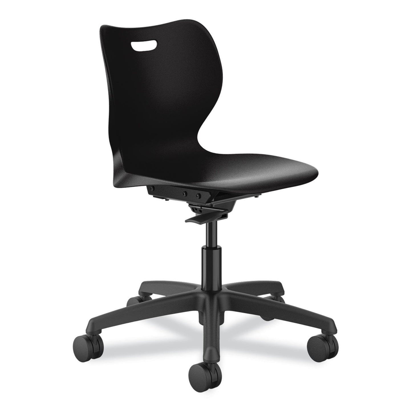 HON® SmartLink Task Chair, Supports Up to 275 lb, 34.75" Seat Height, Onyx Seat, Onyx Back, Black Base