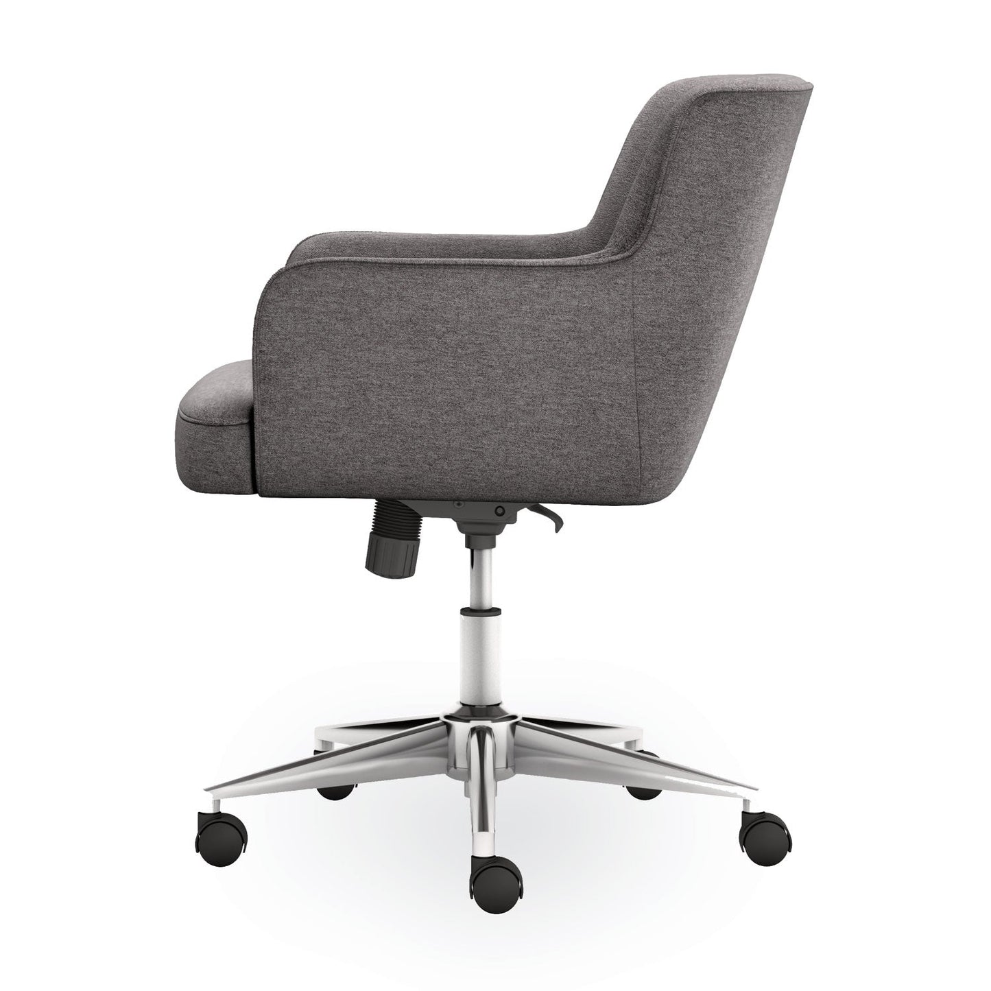 HON® Matter Multipurpose Chair, 23" x 24.8" x 34", Light Gray Seat, Light Gray Back, Chrome Base