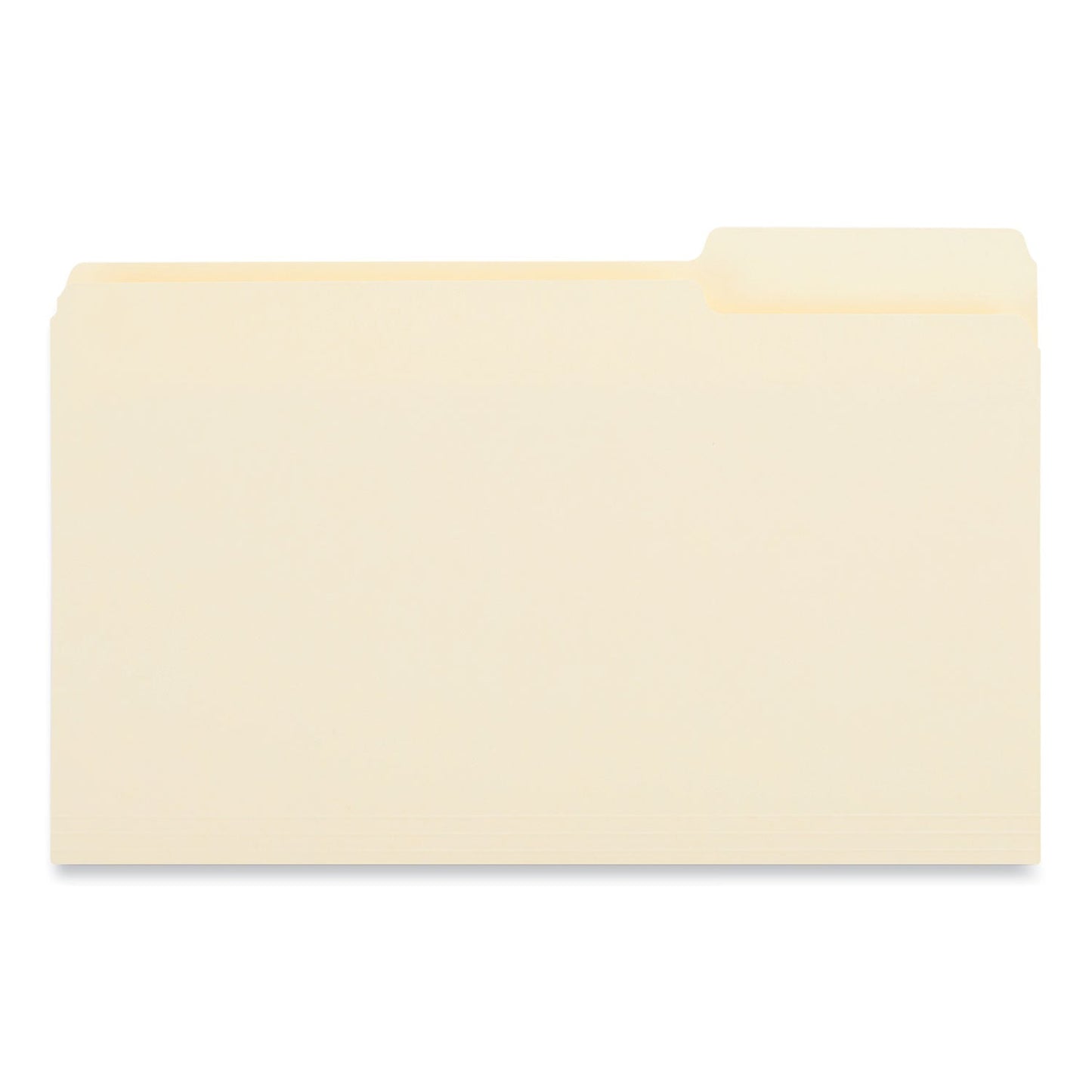 Universal® Top Tab File Folders, 1/3-Cut Tabs: Right Position, Legal Size, 0.75" Expansion, Manila, 100/Box