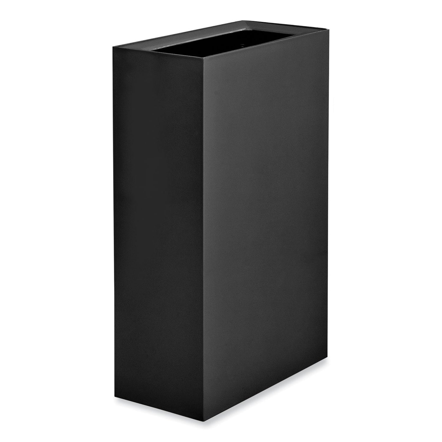 Safco® Mixx Recycling Center Rectangular Receptacle, 29 gal, Steel, Black