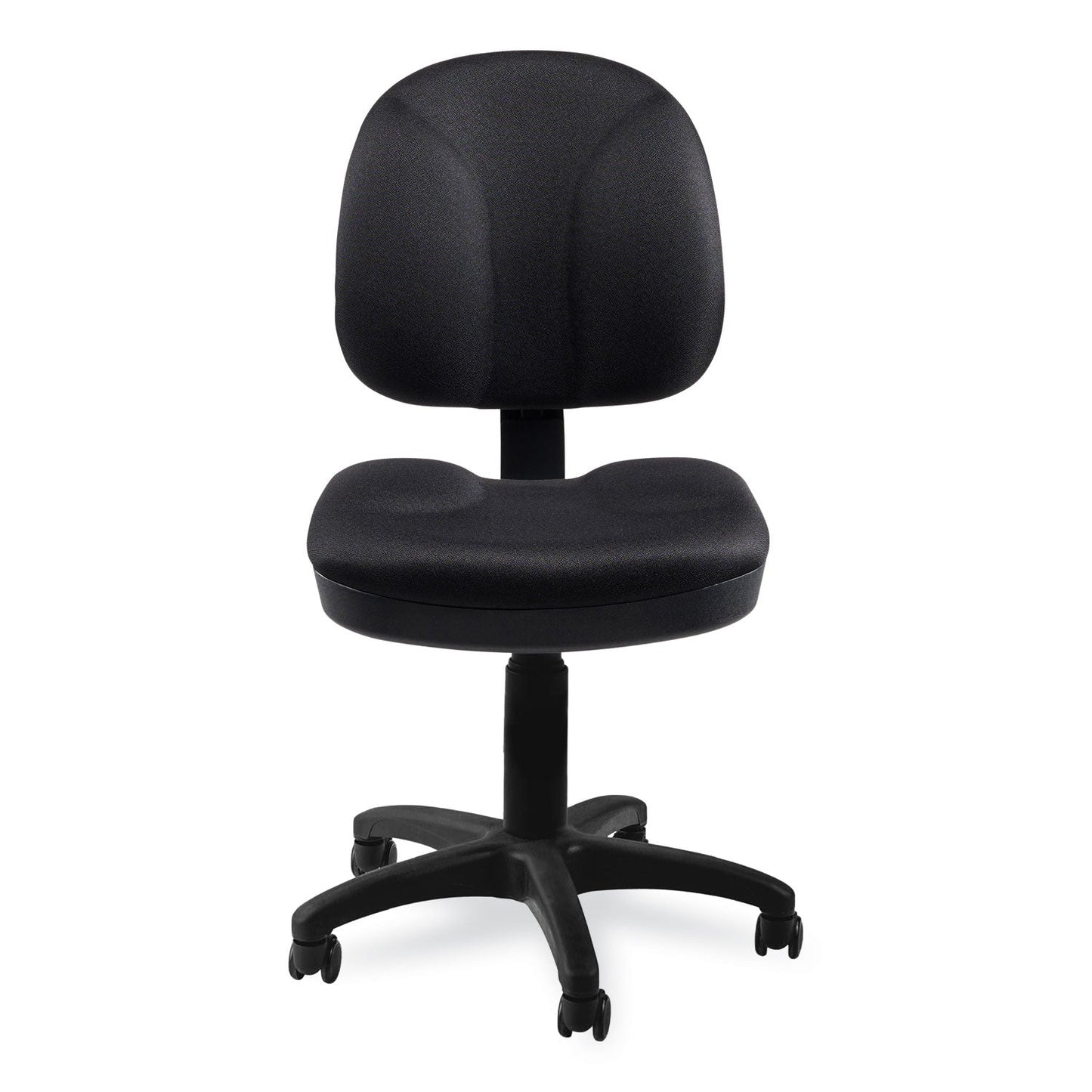 NPS® Comfort Task Chair, Supports Up to 300 lb, 19" to 23" Seat Height, Black Seat, Black Back, Black Base