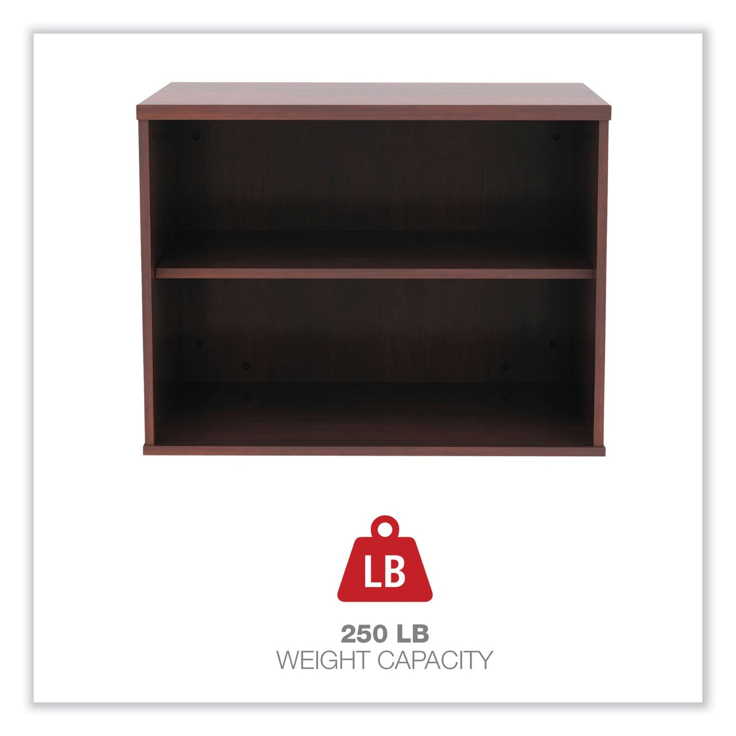 Alera® Alera Open Office Desk Series Low Storage Cabinet Credenza, Woodgrain Laminate, 29.5" x 19.13" x 22.78", Medium Cherry