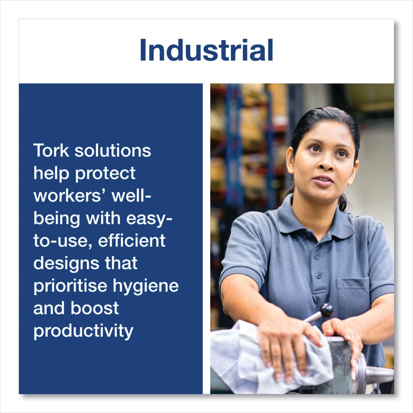 Tork® Heavy-Duty Paper Wiper, 1-Ply, 11.1" x 800 ft, Blue