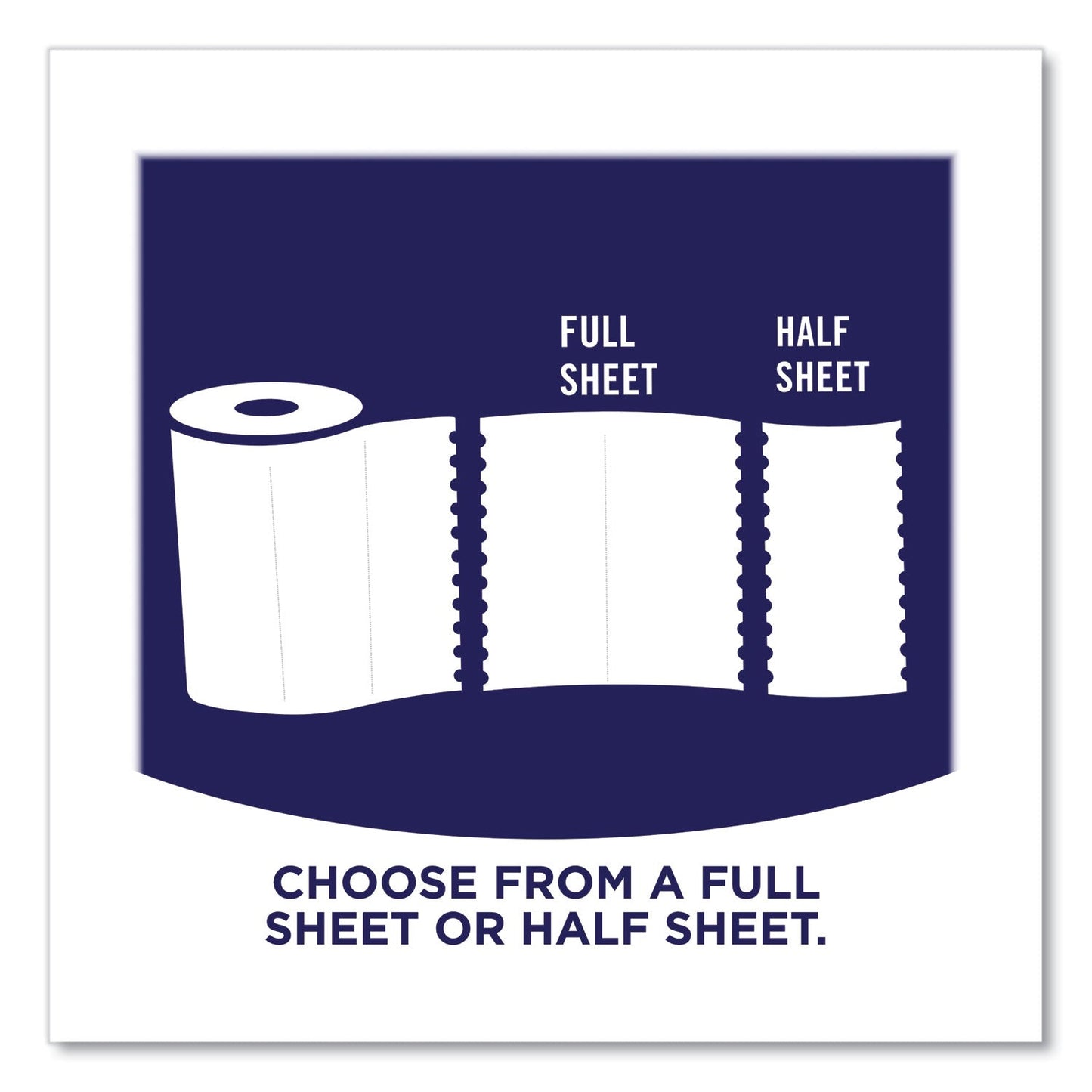 Sparkle® Pick-A-Size Perforated Kitchen Double Roll Towels with Thirst Pockets, 2-Ply, 11 x 6, White, 110 Sheets/Roll, 24 Rolls/Pack