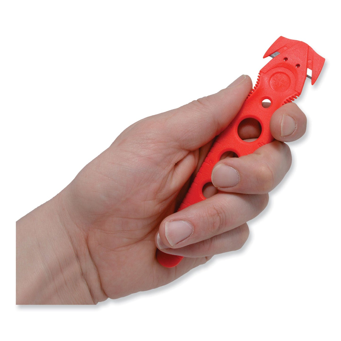 Westcott® Safety Cutter, 1.2" Blade, 5.75" Plastic Handle, Assorted, 5/Pack
