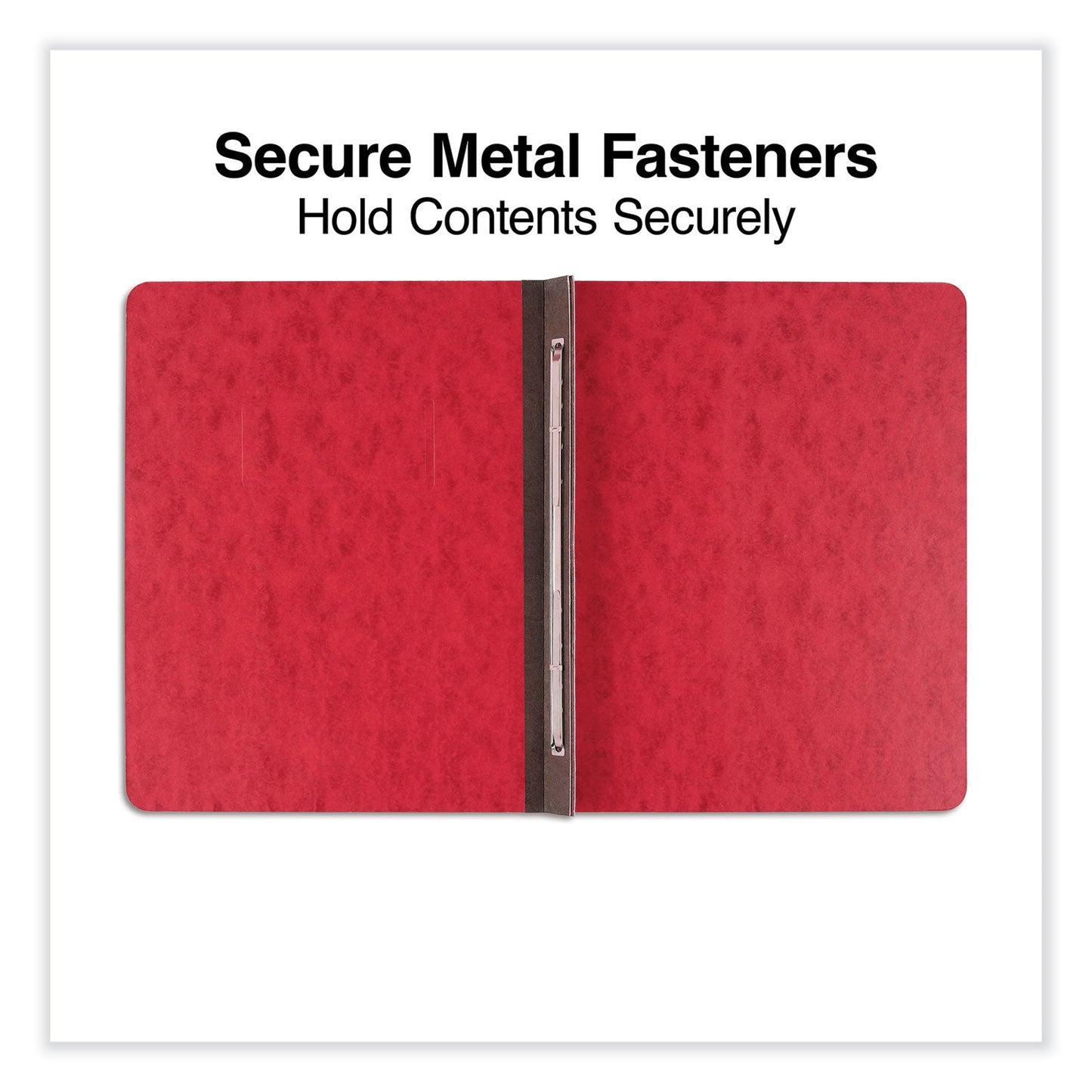 Universal® Pressboard Report Cover, Two-Piece Prong Fastener, 3" Capacity, 8.5 X 11, Executive Red/executive Red