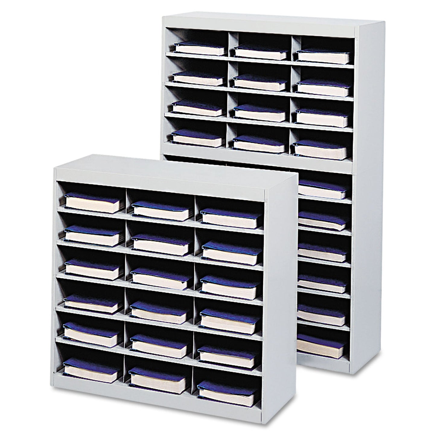 Safco® Steel Project Center Organizer, 18 Pockets, 37.5 x 15.75 x 36.5, Gray