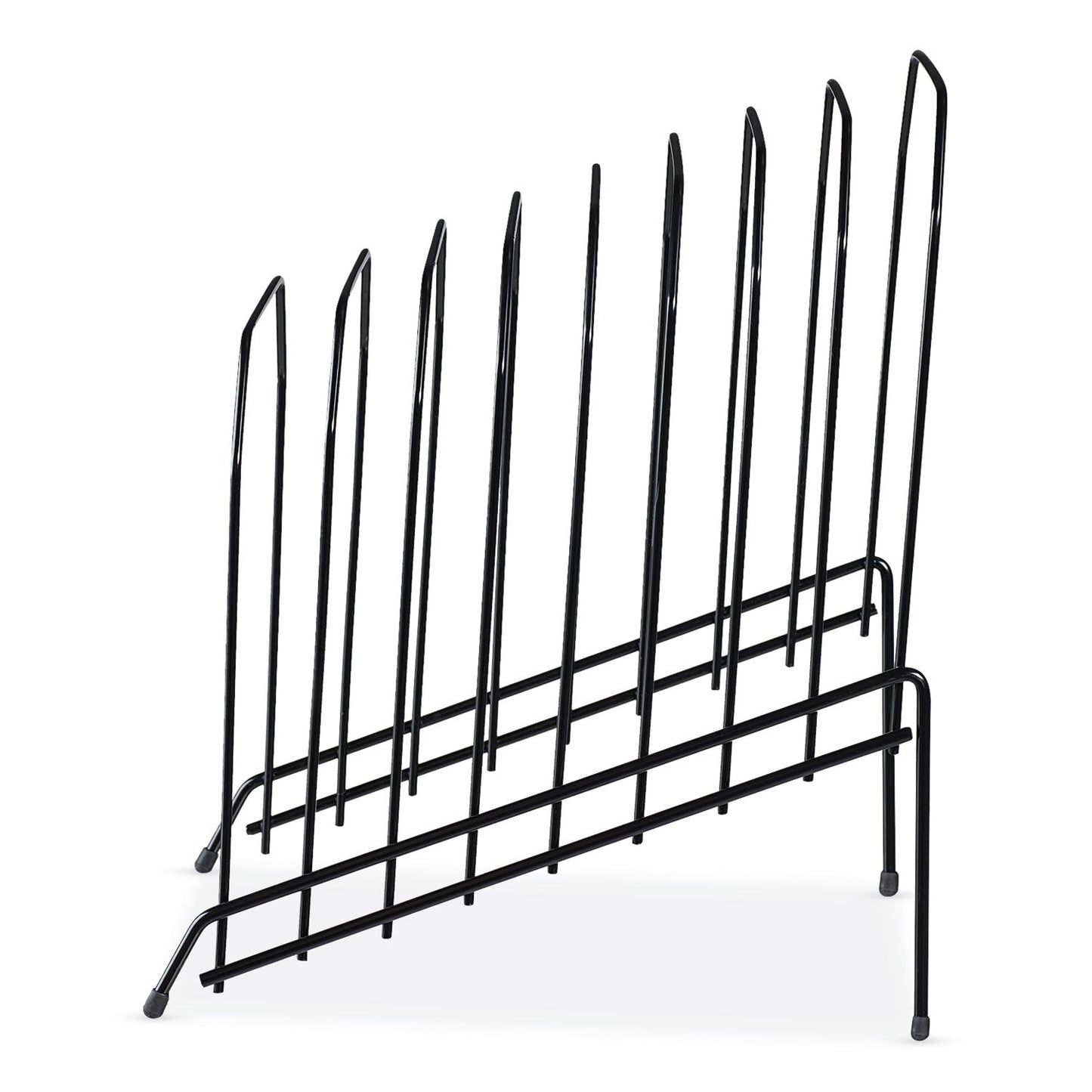 Universal® Wire Tiered File Sorter, 8 Sections, Letter To Legal Size Files, 8" X 10.5" X 12.5", Black