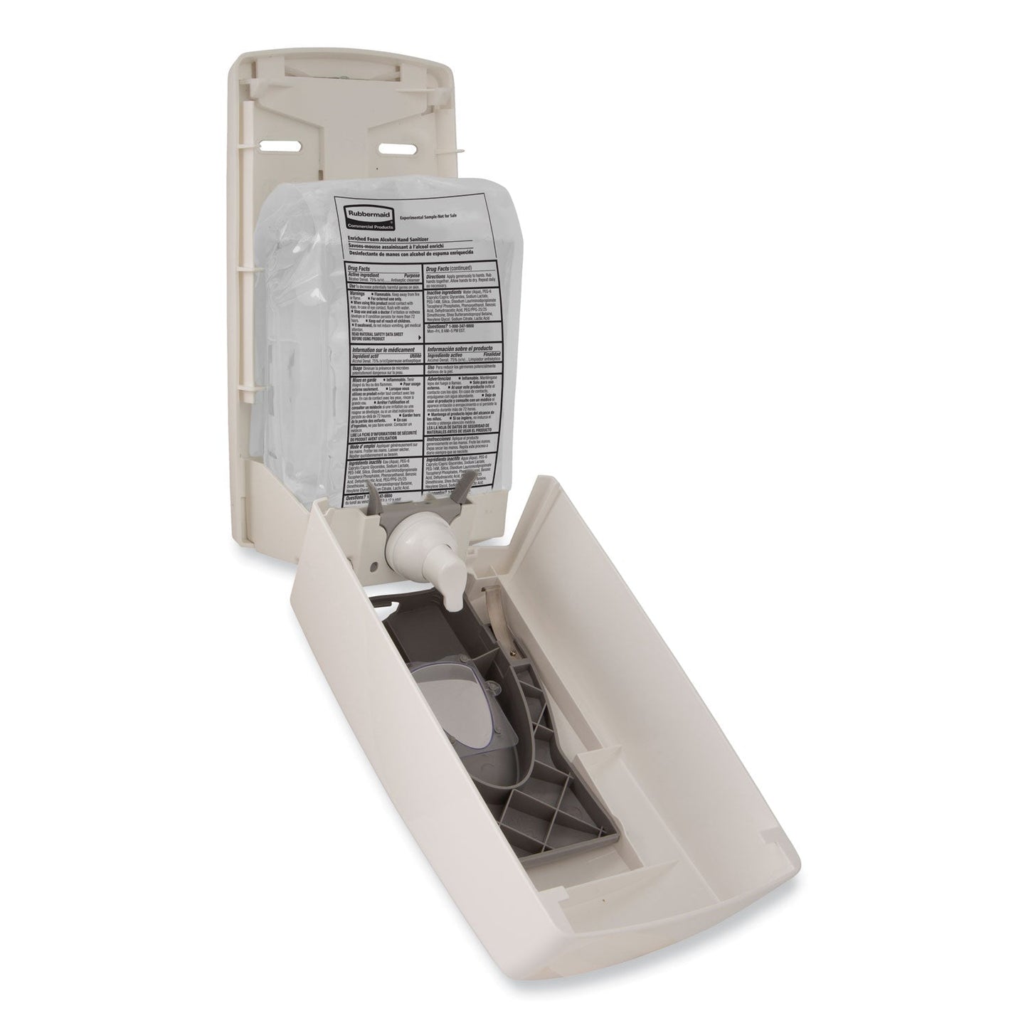 Rubbermaid® Commercial AutoFoam Refill With Alcohol Foam Hand Sanitizer, Clear, 1,000 mL, Fragrance-Free, 4/Carton
