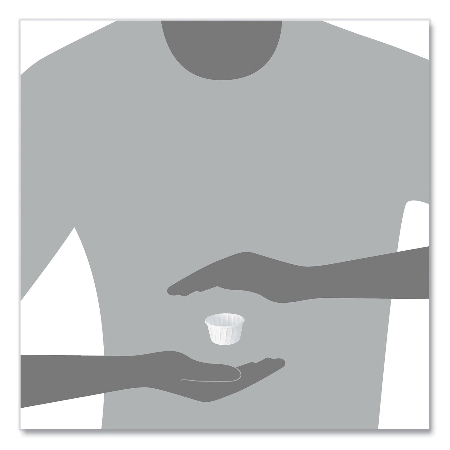 SOLO® Paper Portion Cups, 1.25 oz, White, 250/Bag, 20 Bags/Carton