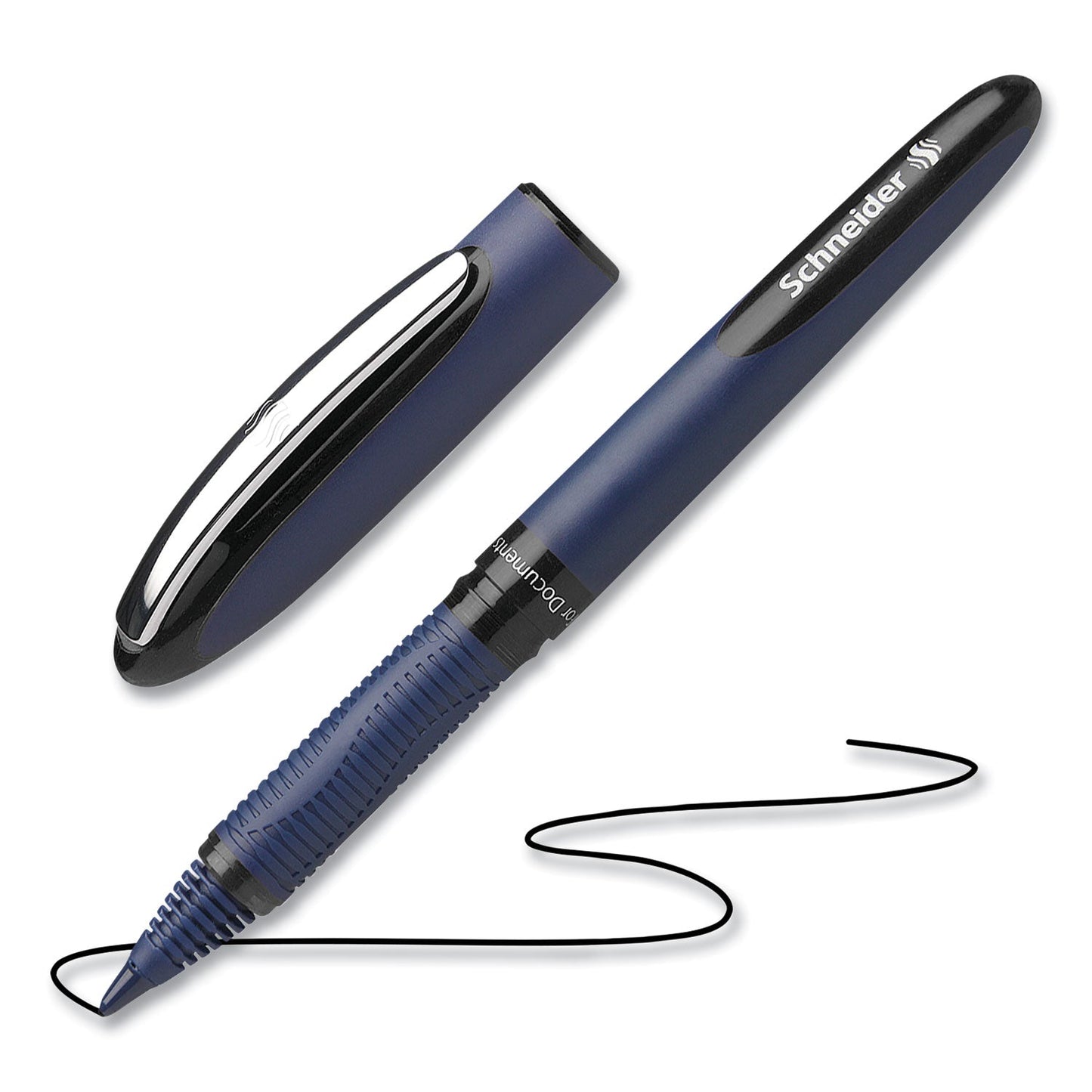 Schneider® One Business Rollerball Pen, Stick, Fine 0.6 mm, Assorted Ink and Barrel Colors, 4/Pack