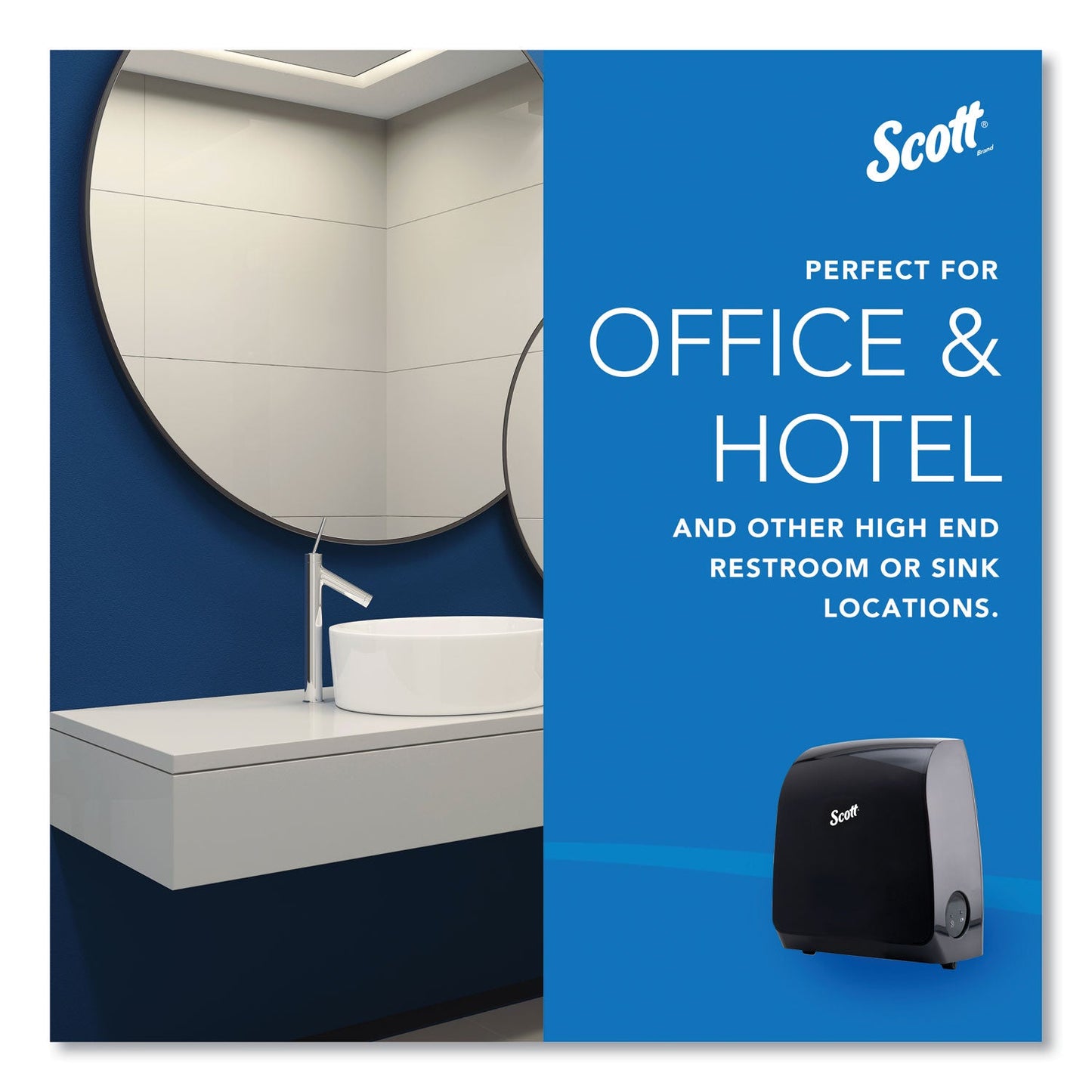 Scott® Pro Mod Manual Hard Roll Towel Dispenser, 12.66 X 9.18 X 16.44, Smoke