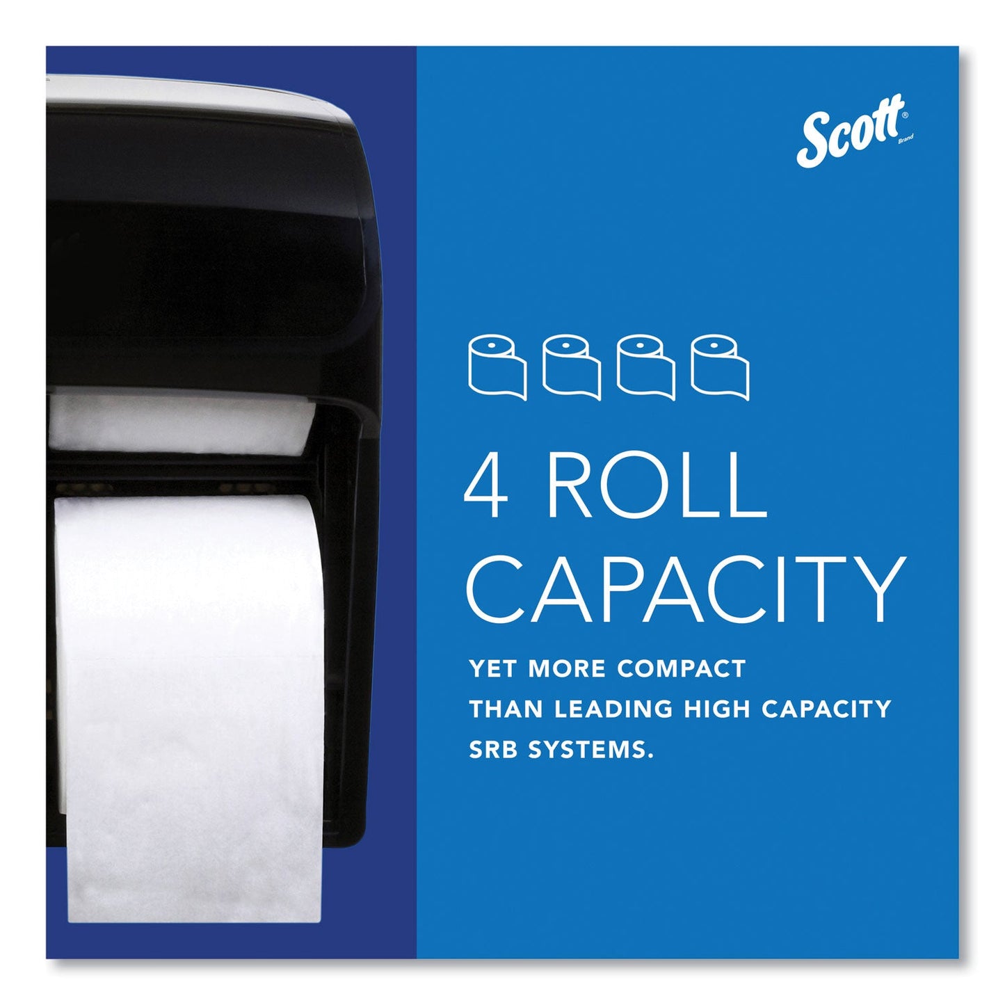 Scott® Pro High Capacity Coreless SRB Tissue Dispenser, 11.25 x 6.31 x 12.75, Black
