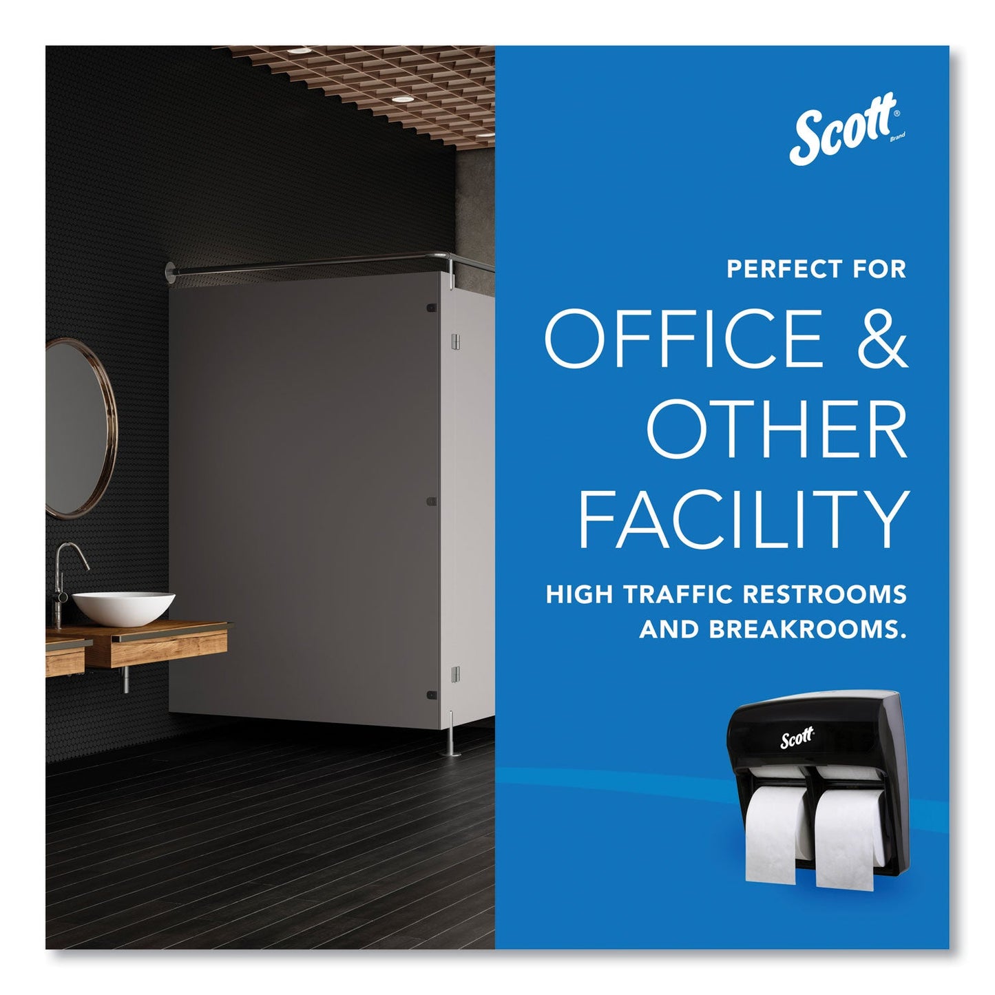 Scott® Pro High Capacity Coreless SRB Tissue Dispenser, 11.25 x 6.31 x 12.75, Black