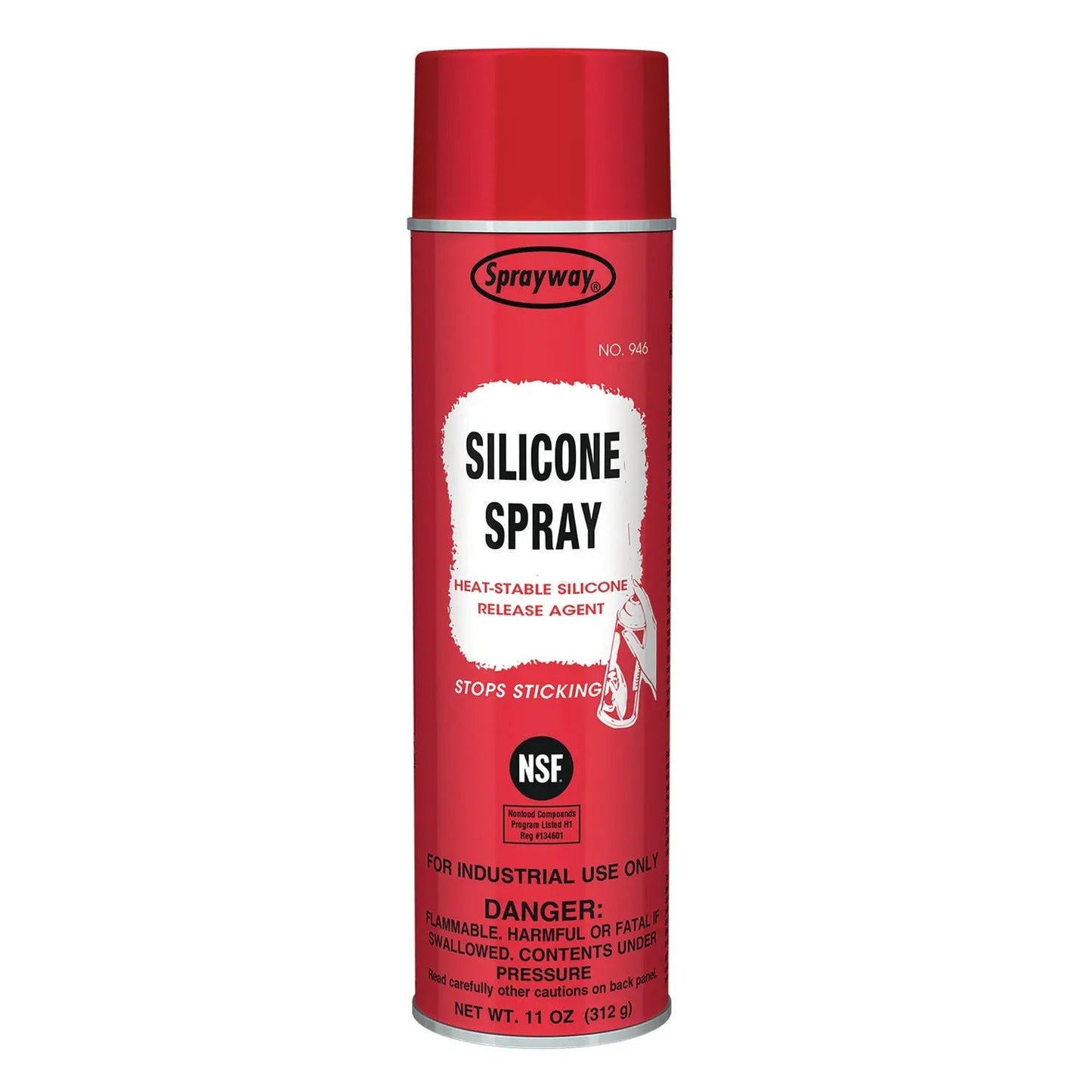 Sprayway® Silicone Spray, 11 oz Aerosol Spray, 12 Cans