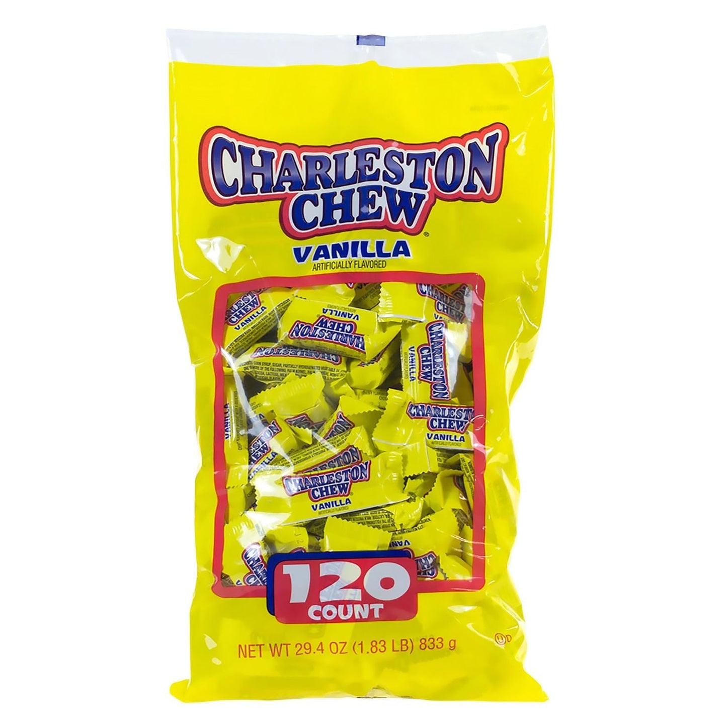 Charleston Chews Snack Size Chocolate Candy, 0.25 oz Individually Wrapped, 120/Bag, 2 Bags/Carton