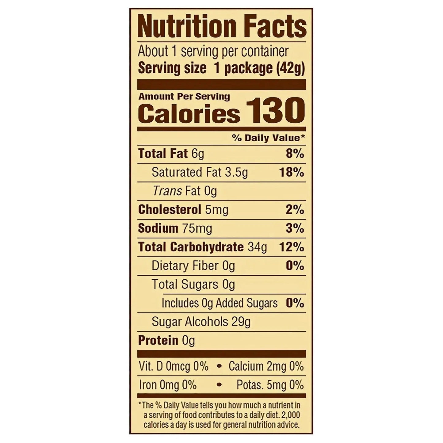 Werther's® Original® Chewy Caramels Sugar Free, 1.48 oz Bag, 24/Carton