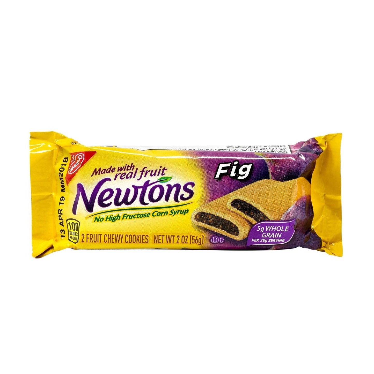Nabisco® Fig Newtons, 2 oz Pack, 2 Cookies/Pack, 24 Packs/Box, 4 Boxes/Carton