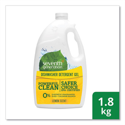 Seventh Generation® Natural Automatic Dishwasher Gel, Lemon, Jumbo 70 Oz Bottle, 6/ct