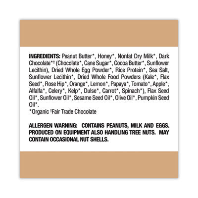 Perfect Bar® Refrigerated Protein Bar, Dark Chocolate Peanut Butter with Sea Salt, 2.3 oz Bar, 16/Carton