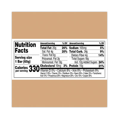 Perfect Bar® Refrigerated Protein Bar, Dark Chocolate Peanut Butter with Sea Salt, 2.3 oz Bar, 16/Carton