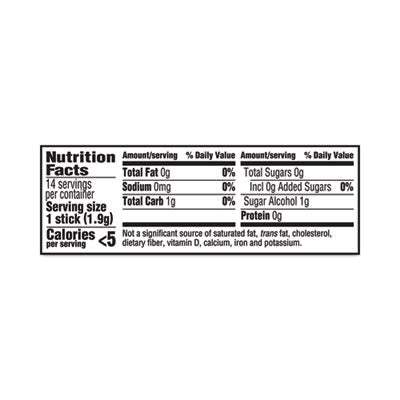 Trident® Sugar-Free Gum, Perfect Peppermint, 14 Pieces/Pack, 12 Packs/Carton