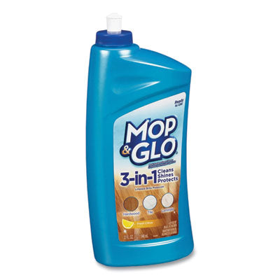 MOP & GLO® Ready to Use Multi-Surface Floor Cleaner, Fresh Citrus Scent, 32 oz Bottle, 6/Carton