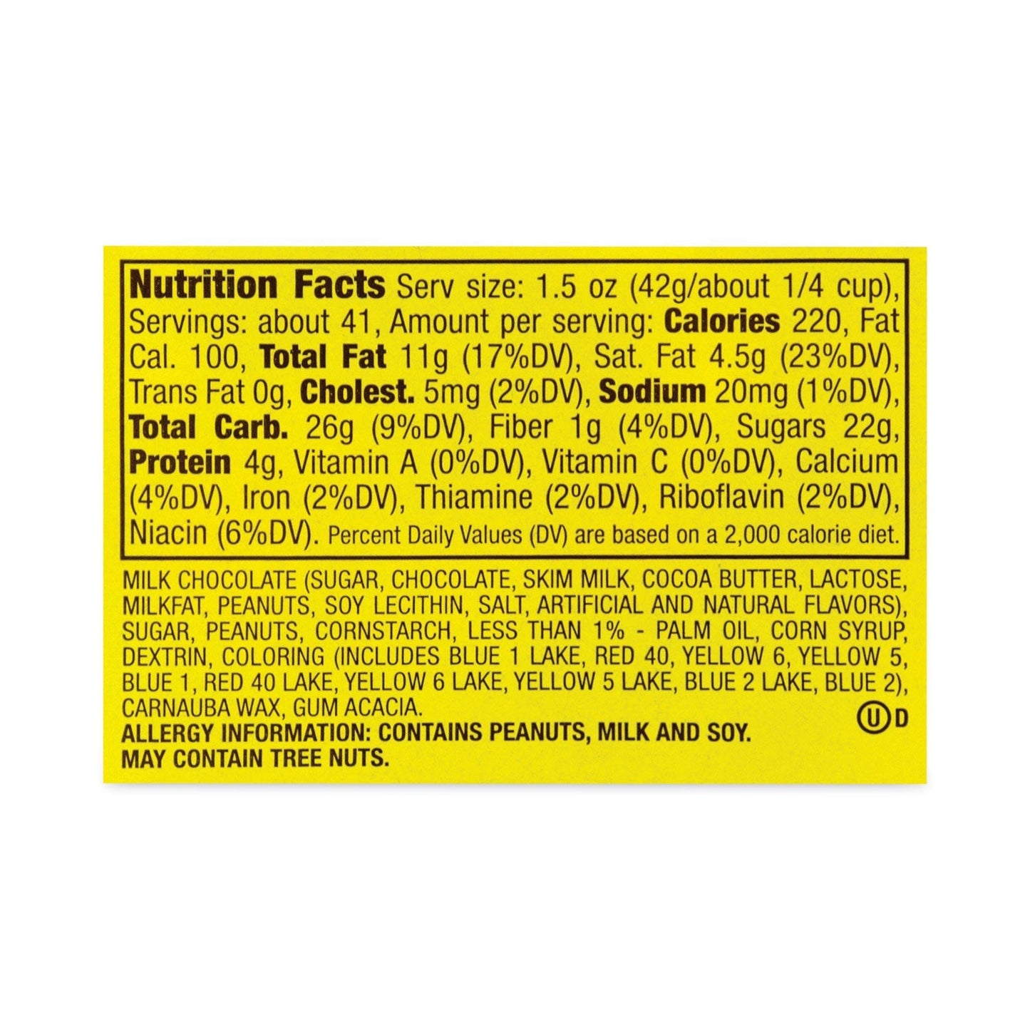 M & M's® Milk Chocolate Peanut Candies, 62 oz Tub