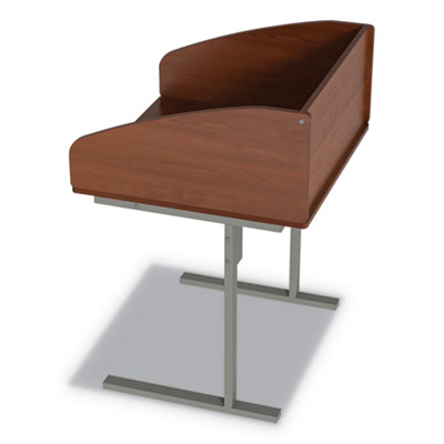 Linea Italia® Study Carrell Starter Unit, 2-Leg, 31.25 X 23.5 X 45.25, Cherry