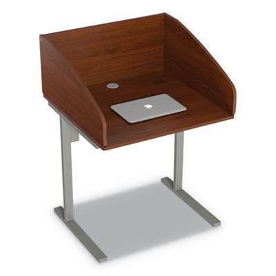 Linea Italia® Study Carrell Starter Unit, 2-Leg, 31.25 X 23.5 X 45.25, Cherry