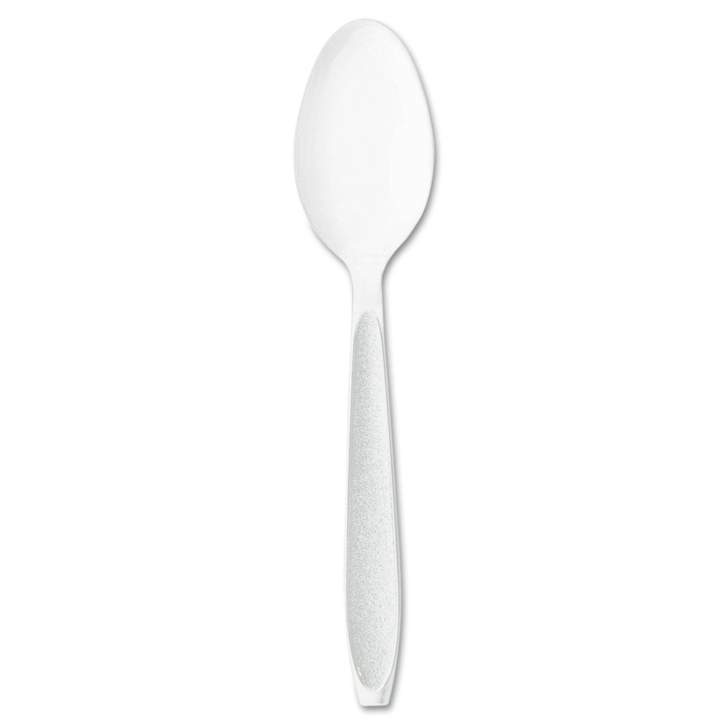 SOLO® Impress Heavyweight Full-Length Polystyrene Cutlery, Spoon, Plastic, White, 1,000/Carton