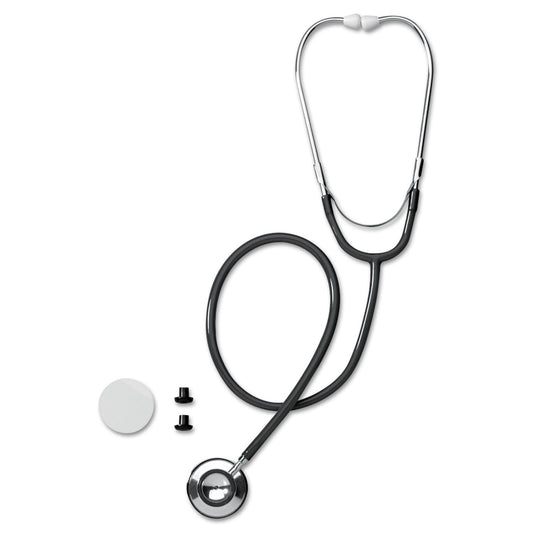 Medline Dual-Head Stethoscope, 22" Long, Black Tube