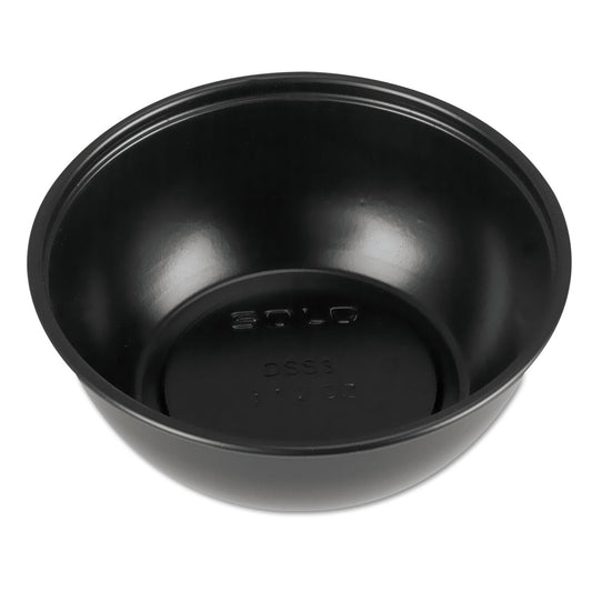 SOLO® Polystyrene Portion Cups, 2.5 oz, Plastic, Black, 250/Bag, 10 Bags/Carton