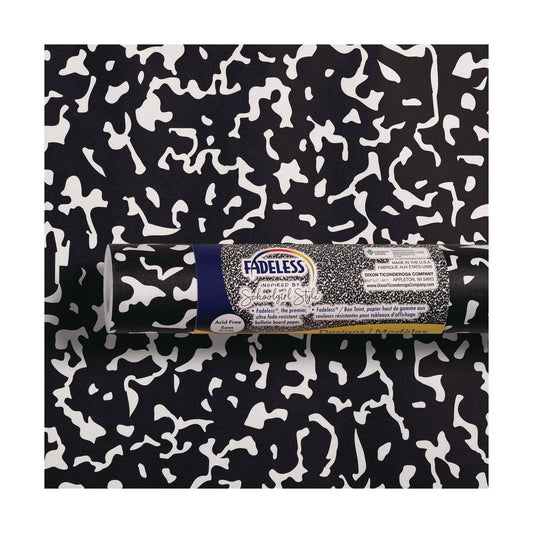 Pacon® Fadeless Paper Roll, 50 lb Weight, 47.25" x 50 ft, White/Black