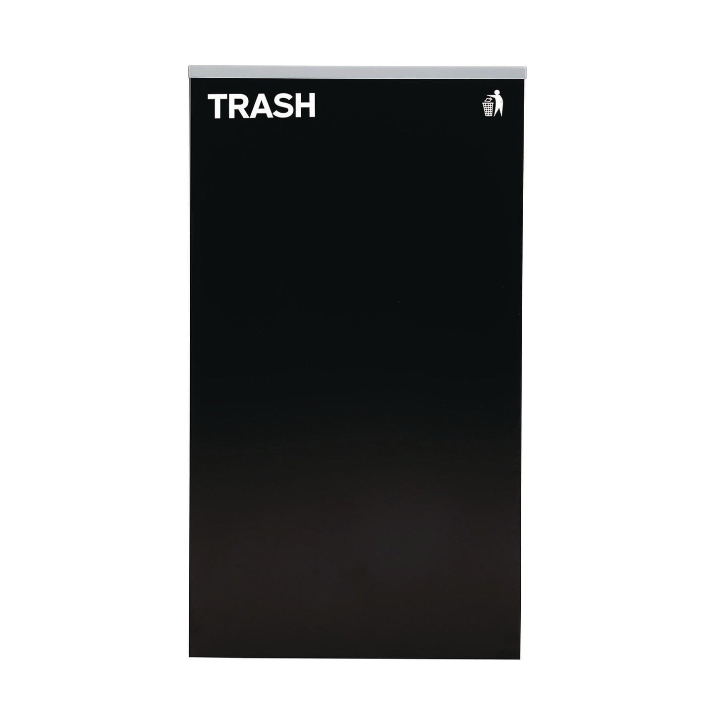 Alpine Industries 29 Gallon Trash/Recycling Cans, Steel, Blue Cans/Bottles Recycling Can w/Mixed Lid, Green Compost and Black Trash w/Sq Lid