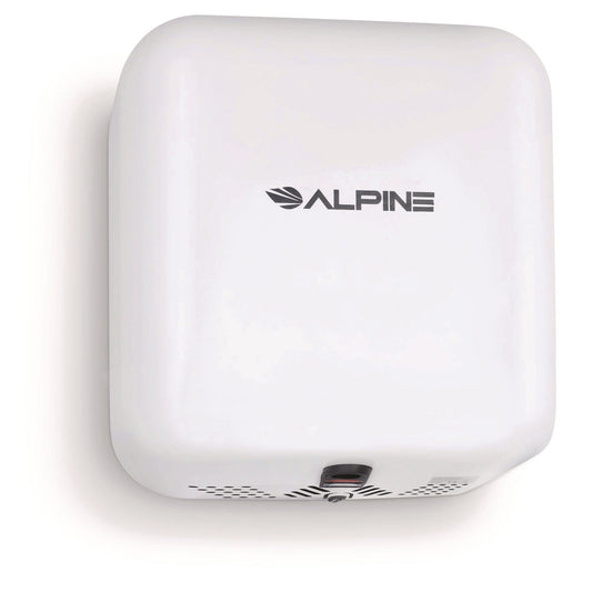 Alpine Industries Hemlock Commercial 220V Automatic Hand Dryer, 6.68 x 11.41 x 12.31, Stainless Steel, White