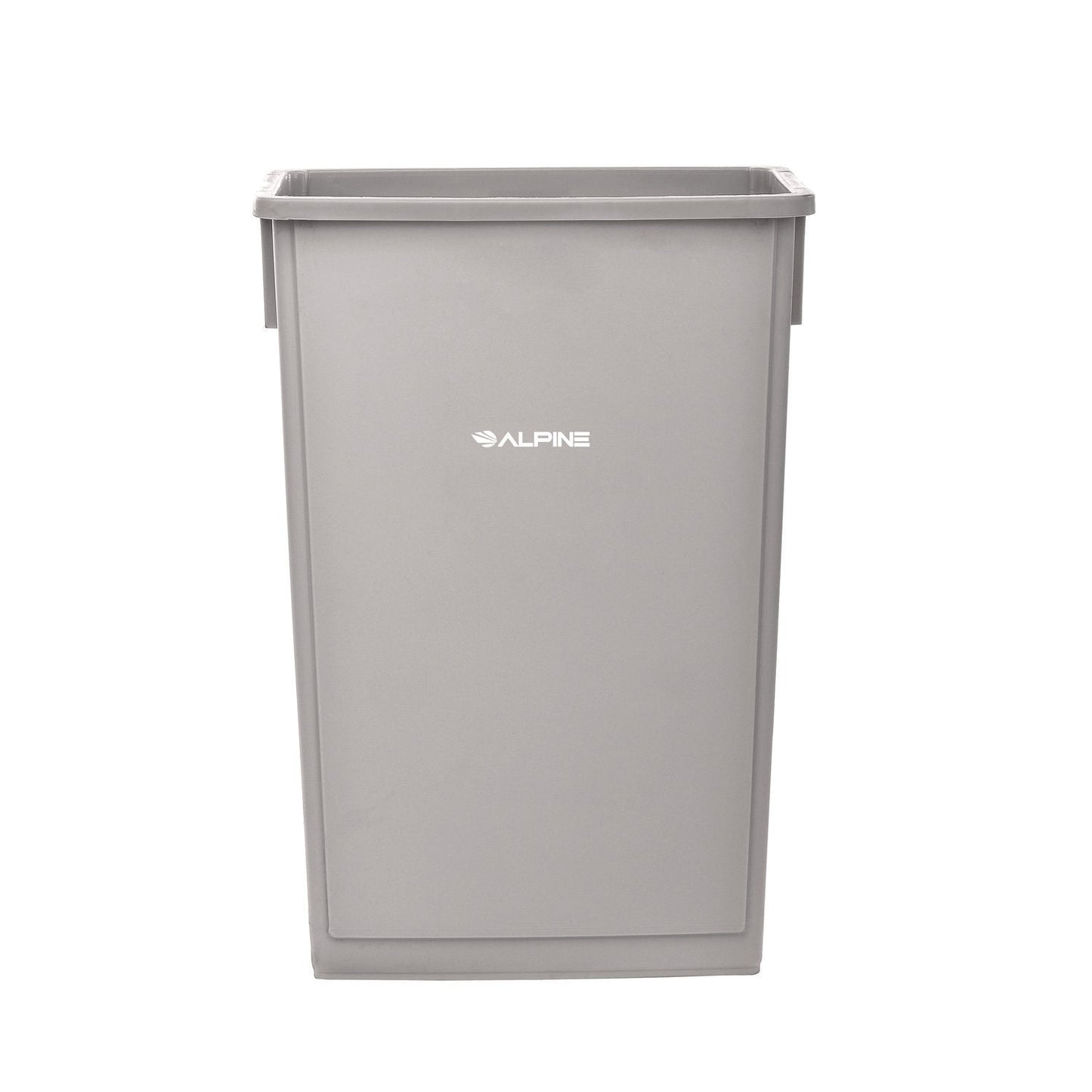 Alpine Industries Slim 23 Gallon Indoor Trash Can, Plastic, Gray